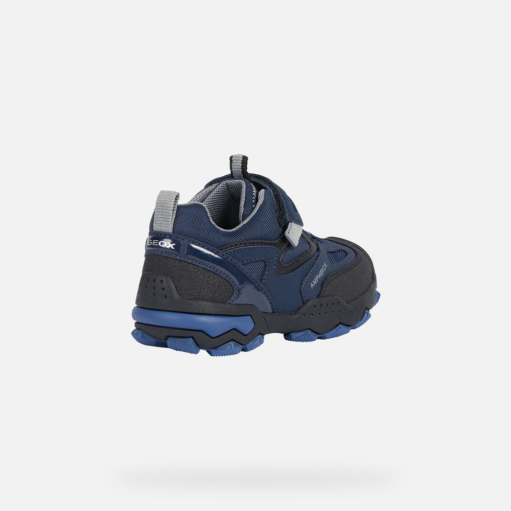 Geox Sneakers Navy Buller Abx - Geox Boys Shoes - ECPKFZ035